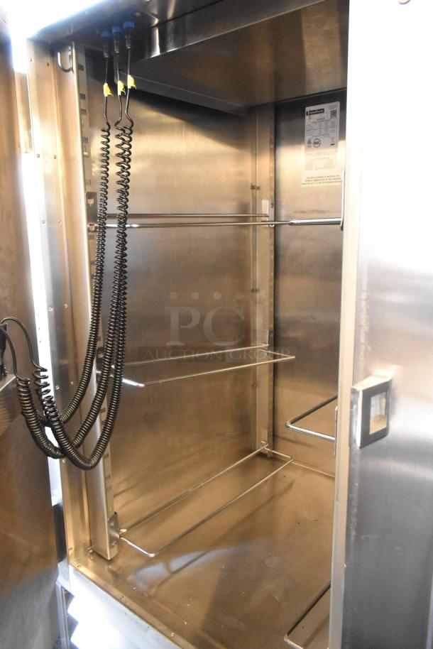 2018 Traulsen TBC13 stainless steel blast chiller, single door, 3 probes, commercial casters, 115/208-230 volts, excellent condition.