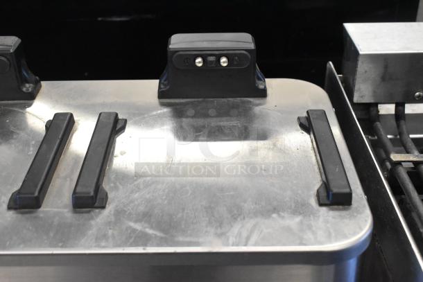 2020 Bunn 2SH STAND stainless steel countertop double server stand, 120 volts, 1 phase. Used condition with visible wear.