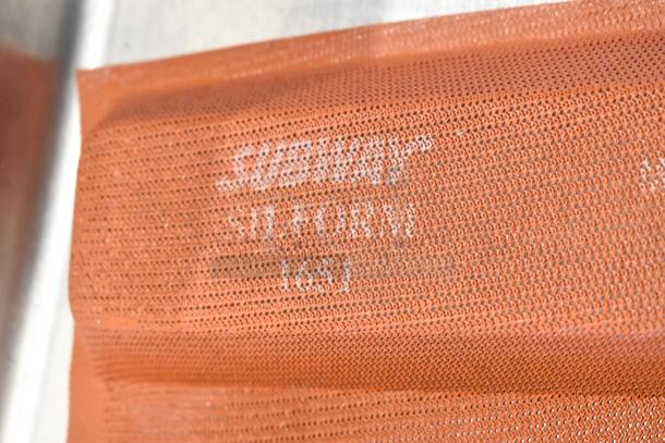 62 various baking pan liners, includes 4 loaf and 5 loaf, Subway Sil-Form, quantity multiplies bid, brown mesh texture.