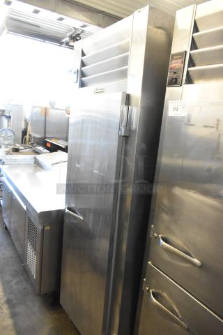 Traulsen AHT132WUT-FHS stainless steel commercial refrigerator, 24.2 Cu. Ft., single section, 115V, excellent condition.