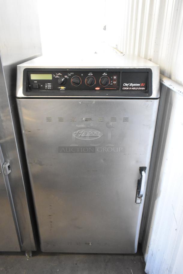 Hatco Stainless Steel Chef System S2 Cook N Hold Oven, 120/208V, features control panel with knobs, used condition.
