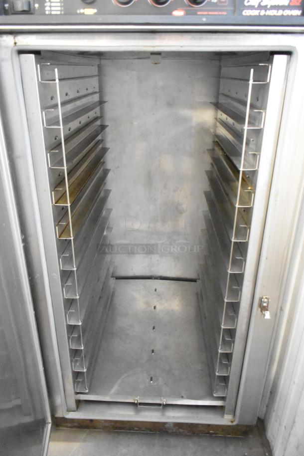 Hatco Stainless Steel Commercial Chef System S2 Cook N Hold Oven, 120/208 Volts, interior view, multiple racks.