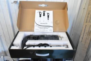 Brand new 2023 AvaMix 928IBMD10 immersion blender, 10" medium-duty, variable speed, 3/4 hp. Box shows minor scratches.
