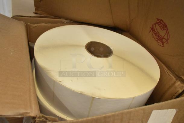56 brand new boxes of 3030TCDT-7250 3"x3" label rolls in original packaging, multiply your bid by 56.