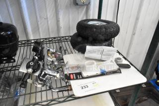 9 Various Items Including Wheels, Garlic Slicer, Faucet. 9 Times Your Bid! - Item #1214260
