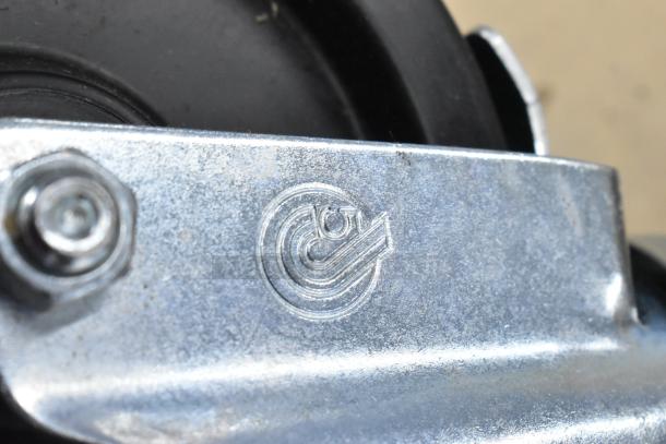 Box of 4 Southbend 1174265 6" casters for convection ovens and ranges, durable metal, embossed logo, new condition.