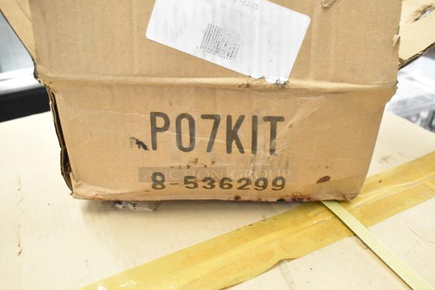 Box of 4 Southbend 1174265 6" caster set for convection ovens and ranges, labeled "PO7KIT." Slight wear on box.