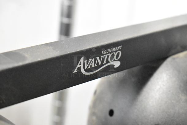 Avantco 177W62BLK 2 Head Food Warmer, black metal countertop model, 115V, 1 Phase, brand logo visible on frame.