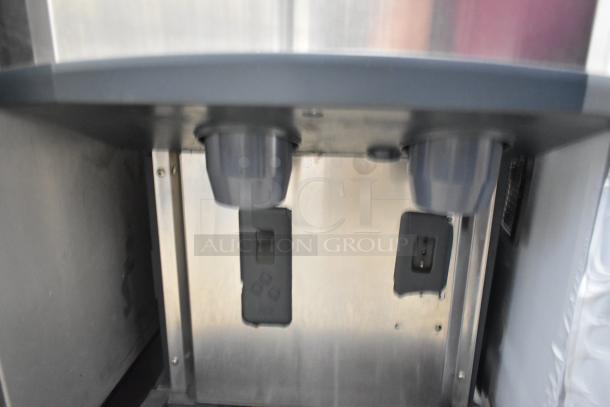 2018 Scotsman HID312A-1A Meridian stainless steel nugget ice and water dispenser. Features dual nozzles, clean condition.