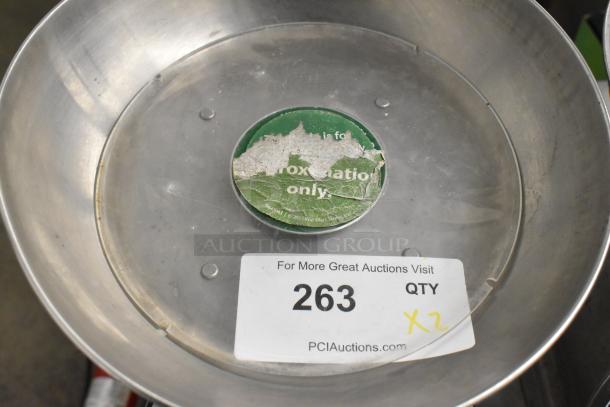 Yamato SM(N) metal countertop food portioning scale with worn label, auction tag showing quantity 2, item 263.