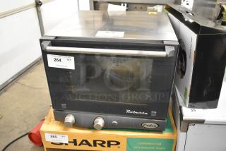 2021 Cadco Unox XAF003 Roberta countertop convection oven, metal, electric, good condition, visible control knobs, 120V.
