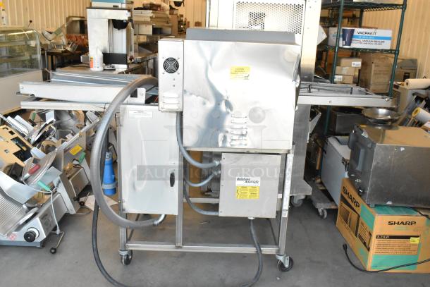 2017 Belshaw Adamatic TG50 Thermoglazing Station, stainless steel, on commercial casters, 208V, 1 phase, good condition.