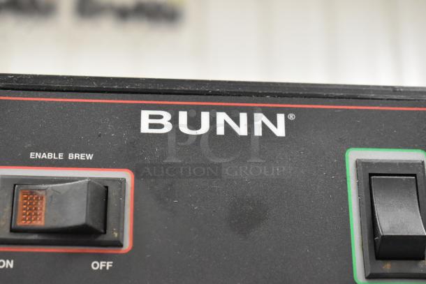 Bunn TB3Q/TD4T Iced Tea Machine, stainless steel, 115V, 1 phase, "Enable Brew" switch visible, used condition.