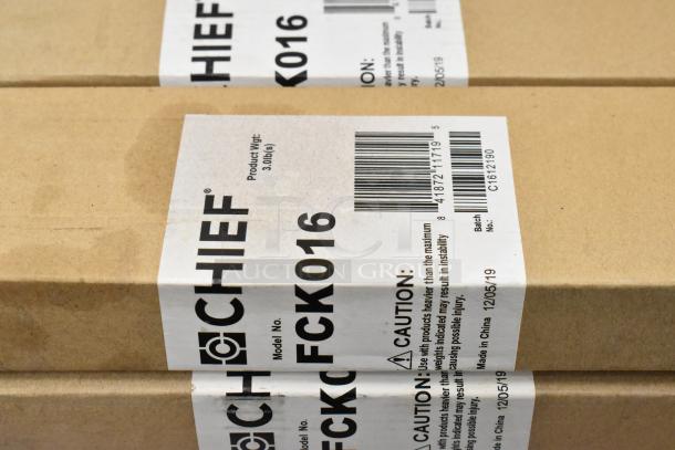 12 new items: 3M SW-SR-60 cartridge, 6 Chief FCK016 Fusion Connector Kits, 3 3M HF8-S Water Filters. Includes labels.