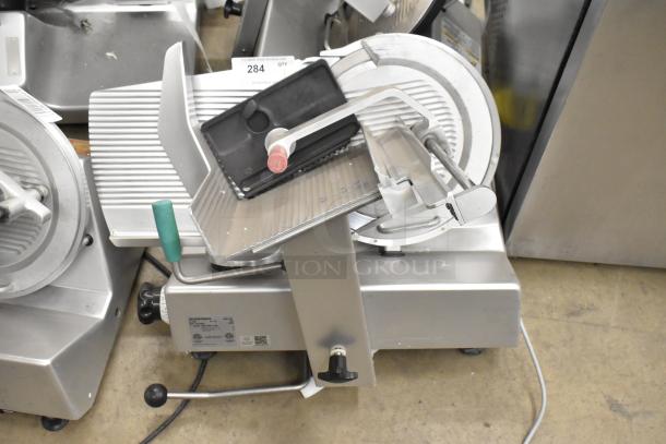 2018 Bizerba GSP HD meat slicer, commercial, countertop model, 120 volts, 1 phase, metal construction, used condition.