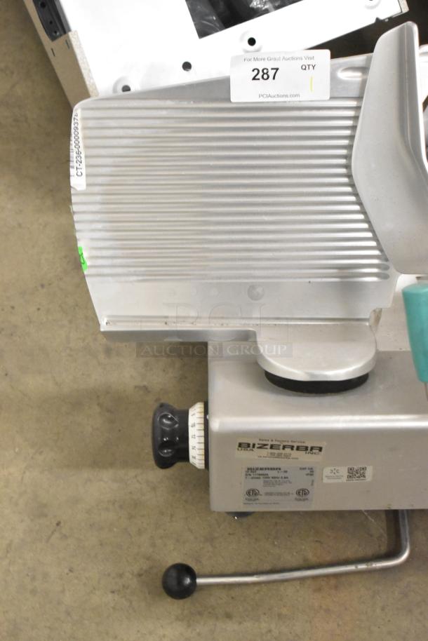 2020 Bizerba GSP HD Meat Slicer, commercial, 120V, 1 Phase. Includes model label and markings. Good condition.
