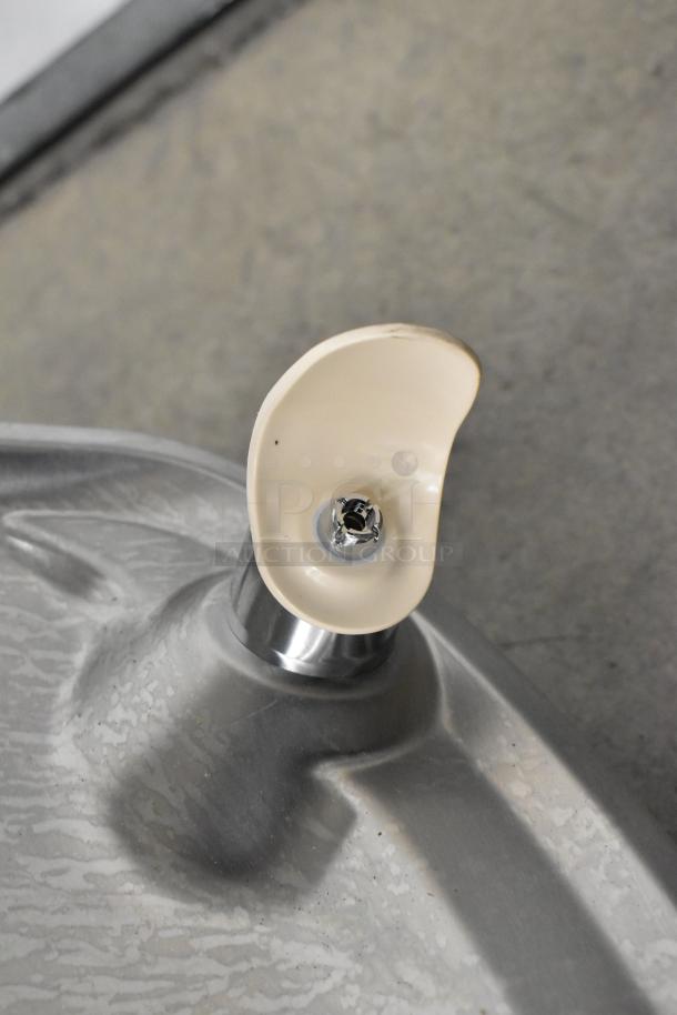 Brand new Elkay EZSTLDWS_1G stainless steel wall mount water fountain; slight dents, 115 volts, 1 phase.