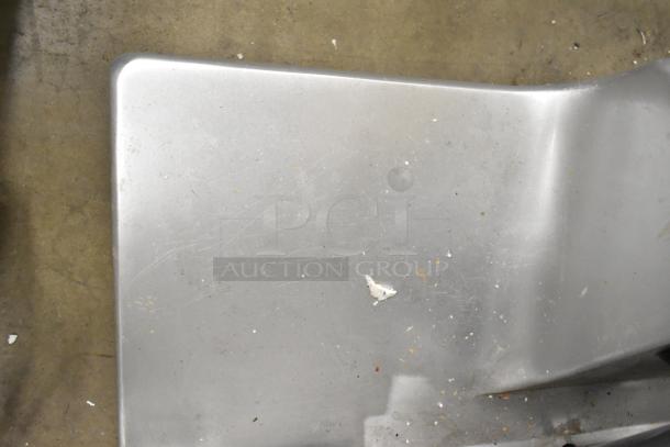 Bizerba SE 12 US Metal Commercial Meat Slicer, 120V, 1 Phase. Scratches and minor debris visible, indicating use.