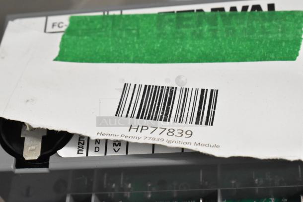 Henny Penny 77839 Ignition Module. New condition. Label shows barcode and model number HP77839.