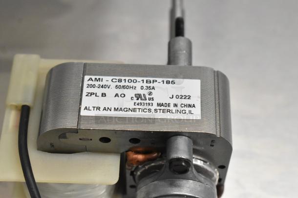 Henny Penny 80821 Blower Motor, model AMI-C8100-1BP-185. New condition. 200-240V, 50/60Hz, 0.35A.
