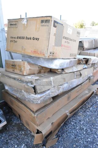 12 BRAND NEW SCRATCH AND DENT! Items Including 614550 Dark Gray, 460EGSC1848 Regency NSF Green Wire Security Cage - 18