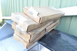 5 new Cambro CSDS21H6480 Camshelving® stands in boxes, size 21'' x 6 1/2'', scratch and dent condition.