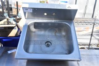Stainless Steel Single Bay Wall Mount Sink. - Item #1214486