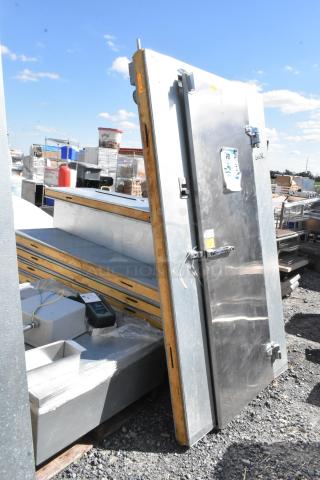 Norlake self-contained walk-in cooler with CPB075DC condenser, 208-230V, 1 phase. Includes panels and components.