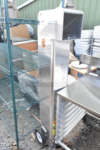 Brand new Shortening Shuttle SS-611-T, 80 lb. waste oil container, scratch and dent, on wheels for easy transport.