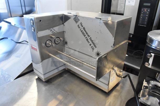 Sirman 4005258 stainless steel meat tenderizer, countertop model. "Scratch and Dent" condition, 120V, 1 Phase. Brand new.