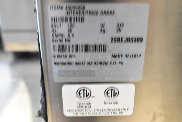 BRAND NEW Sirman 4005258 Drake Automatic Meat Tenderizer, 120V, 1 Phase, stainless steel, scratch and dent, made in Italy.