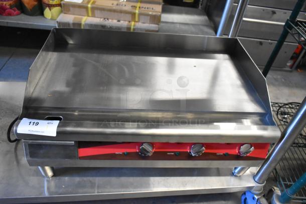Brand new Avantco 177EG30N 30" stainless steel electric countertop griddle. Scratch and dent condition. 208/240V, 1 phase.