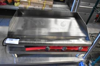 Brand new Avantco 177EG30N 30" stainless steel electric countertop griddle. Scratch and dent condition. 208/240V, 1 phase.