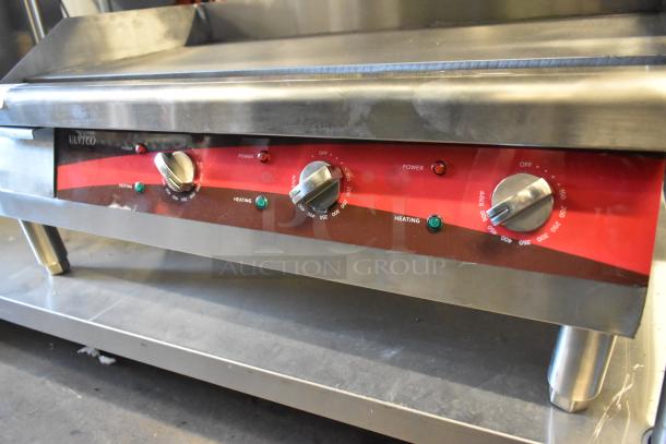 Brand new Avantco 177EG30N 30" electric countertop griddle, stainless steel, 208/240V, 1 phase, scratch and dent.