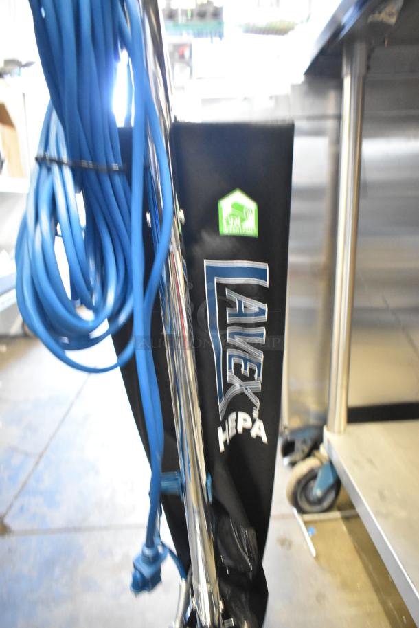 BRAND NEW Lavex 12" Upright Bagged Vacuum Cleaner. HEPA filtration. 457LAVHEPA12. 120V, 1 Phase. Scratch and dent condition.