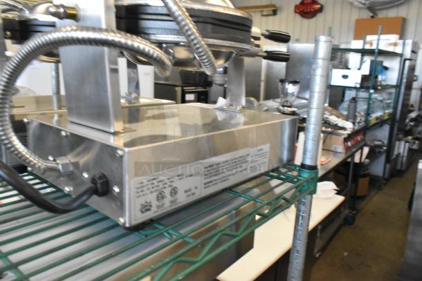 Brand new Carnival King 382BWM30 bubble waffle maker with timer, 120V, 1 phase, non-stick, minor cosmetic scratches.