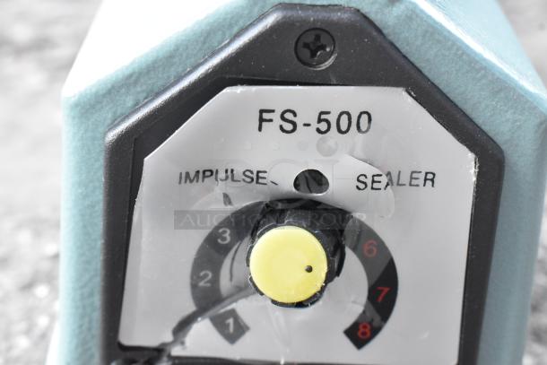 3 Brand New Galaxy Impulse Heat Bag Sealers, model FS-500, with timer. Scratch and dent condition, 110 Volts, 1 Phase.