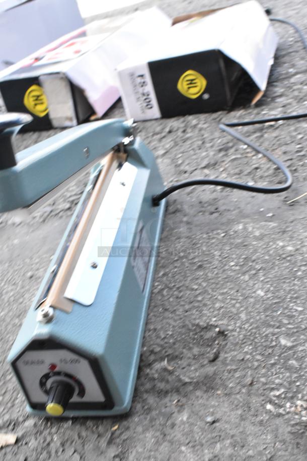 Brand new Galaxy Impulse Heat Bag Sealer, scratch and dent condition, with timer. Model FS-300. 110V, 1 Phase.
