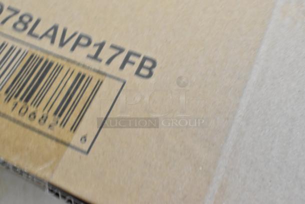 Lavex floor machine accessories in original packaging, showing label 978LAVP17FB. Includes pad driver and scrubbing brushes. Brand new.