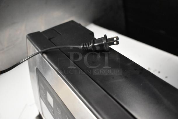 VacPak-It 186VSM12PRO Vacuum Sealer, 12" Seal Bar, features black finish, power cord shown, 120V.