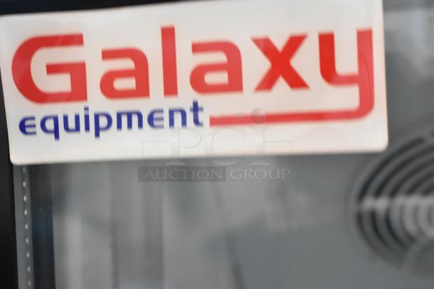 Galaxy 177GDN5RBB Cooler with LED lighting, brand new, scratch and dent condition. Door issue noted. 110-120V, 1 Phase.
