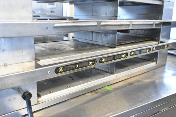 Merco MHCFA34 stainless steel commercial holding bin, countertop model, 208 volts, 1 phase, visible control panel.