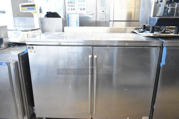Perlick BR48 Stainless Steel 2-Door Undercounter Cooler, 115 Volts, 1 Phase, commercial use, good condition.