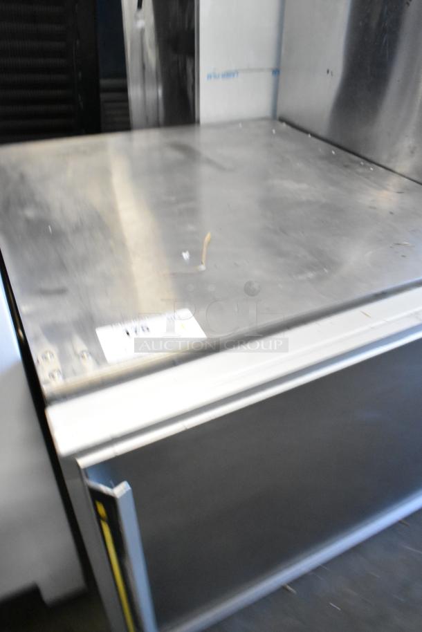 Silver King SKSF/C1 stainless steel commercial single door freezer, 115 volts, shown in used condition.