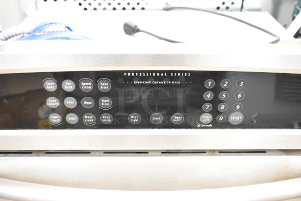 Frigidaire PLEB30S90CB stainless steel oven, electric, 120/208-240 volts, professional series, clear control panel.