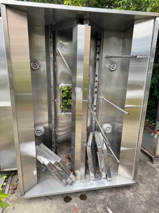 Captive-Aire Systems 66" commercial exhaust hood with return air filters, stainless steel, model 4824 NDI, 66x48, used condition.