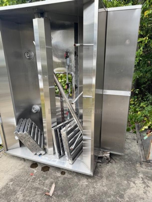 Captive-Aire 4824 NDI 66" commercial island exhaust hood with return air filters, stainless steel, 66x48, good condition.