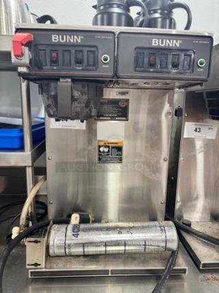 BUNN CW Series Dual Coffee Brewer, 120V - Item #1213998