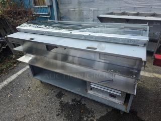 Duke SUB-CP-TC60M Subway Sandwich Condiment Prep Table Refrigerator Cooler 60″. 120 V, 1 PH, 60 Hz, 7.9 A. Needs new plug. - Item #1216044