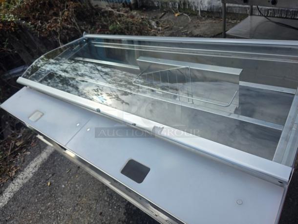 Duke SUB-CP-TC60M Subway condiment prep table cooler, 60", glass top, needs new plug, 120V, good condition.